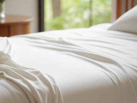 Smooth and Cool Silk Flat Sheet for Bedding